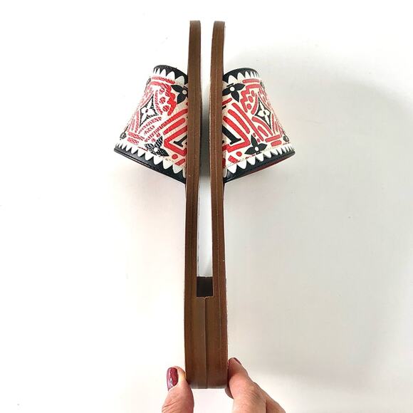 Louis Vuitton Crafty Lock It LV Monogram Slides Mules Flats Sandals 36 - Picture 7 of 11